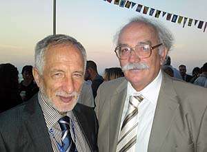 Prof. P.Biljanović (The had of the MEET track of the convention), and Prof. V. Litovski